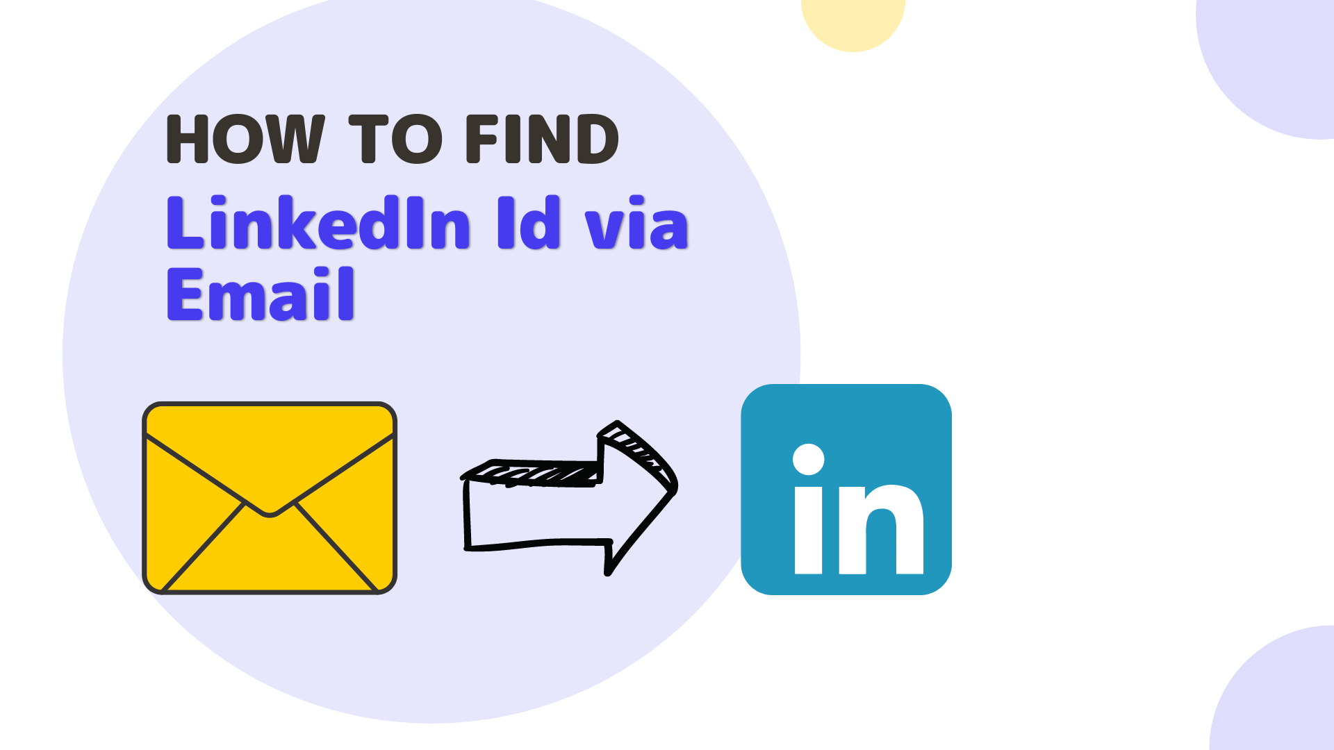 find linkedin id using email address