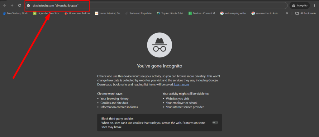 incognito mode chrome browser