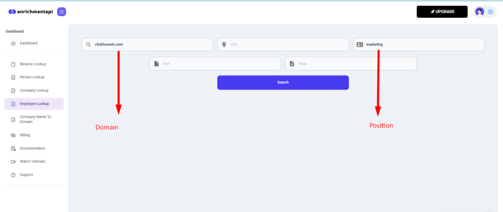 Position Parameter to Extract Specific Employees of a Company